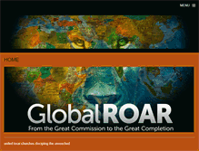 Tablet Screenshot of globalroar.org